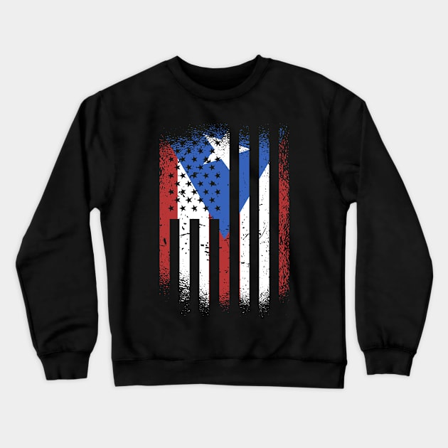 Puerto Rican American Crewneck Sweatshirt by JayD World